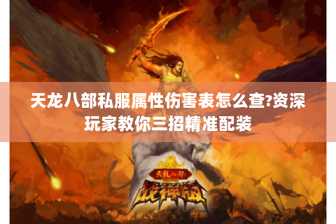 天龙八部私服属性伤害表怎么查?资深玩家教你三招精准配装 天龙八部私服属性伤害表怎么查?资深玩家教你三招精准配装