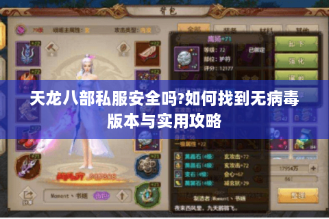 天龙八部私服安全吗?如何找到无病毒版本与实用攻略