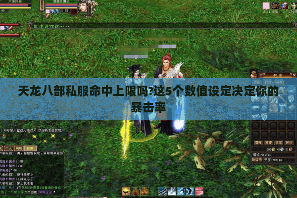 天龙八部私服命中上限吗?这5个数值设定决定你的暴击率 天龙八部私服命中上限吗?这5个数值设定决定你的暴击率