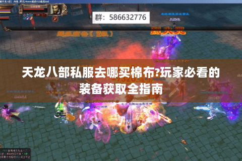 天龙八部私服去哪买棉布?玩家必看的装备获取全指南 天龙八部私服去哪买棉布?玩家必看的装备获取全指南