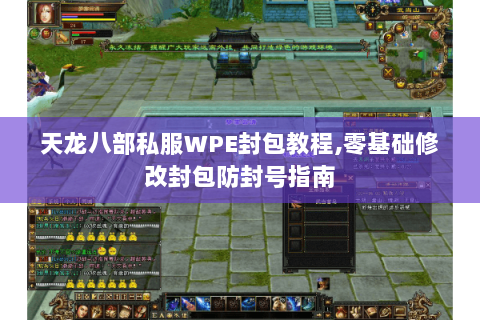 天龙八部私服WPE封包教程,零基础修改封包防封号指南