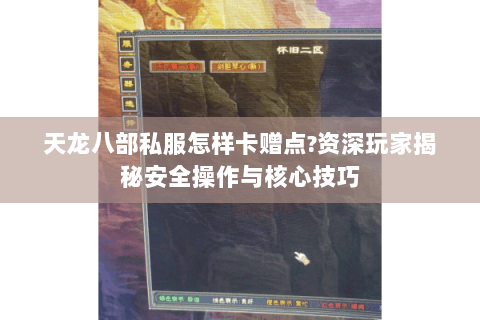 天龙八部私服怎样卡赠点?资深玩家揭秘安全操作与核心技巧 天龙八部私服怎样卡赠点?资深玩家揭秘安全操作与核心技巧