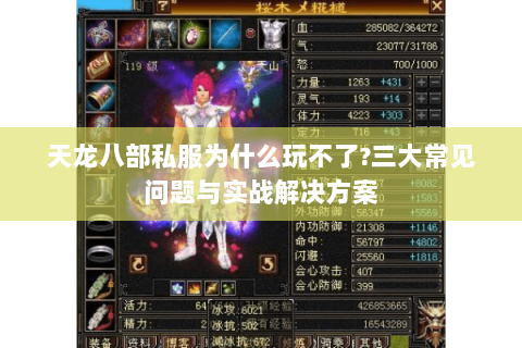 天龙八部私服为什么玩不了?三大常见问题与实战解决方案