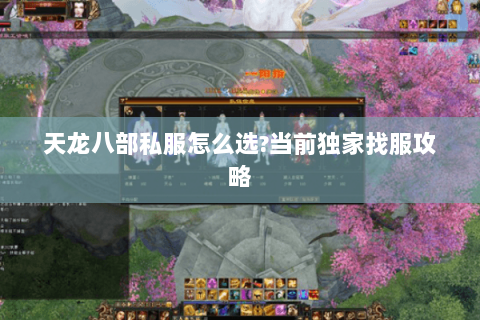 天龙八部私服怎么选?当前独家找服攻略 天龙八部私服怎么选?当前独家找服攻略