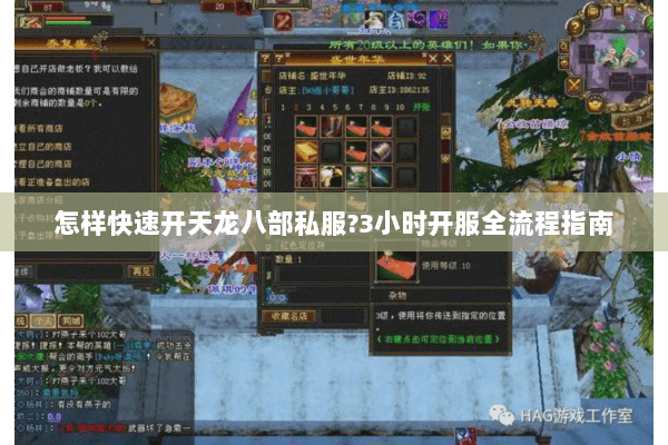 怎样快速开天龙八部私服?3小时开服全流程指南