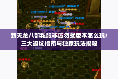 新天龙八部私服非诚勿扰版本怎么玩?三大避坑指南与独家玩法揭秘 新天龙八部私服非诚勿扰版本怎么玩?三大避坑指南与独家玩法揭秘