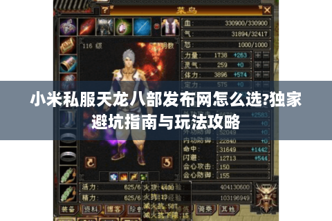 小米私服天龙八部发布网怎么选?独家避坑指南与玩法攻略 小米私服天龙八部发布网怎么选?独家避坑指南与玩法攻略