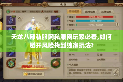 天龙八部私服网私服网玩家必看,如何避开风险找到独家玩法?