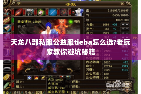 天龙八部私服公益服tieba怎么选?老玩家教你避坑秘籍 天龙八部私服公益服tieba怎么选?老玩家教你避坑秘籍