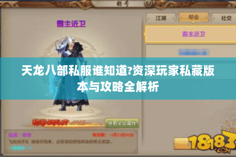 天龙八部私服谁知道?资深玩家私藏版本与攻略全解析