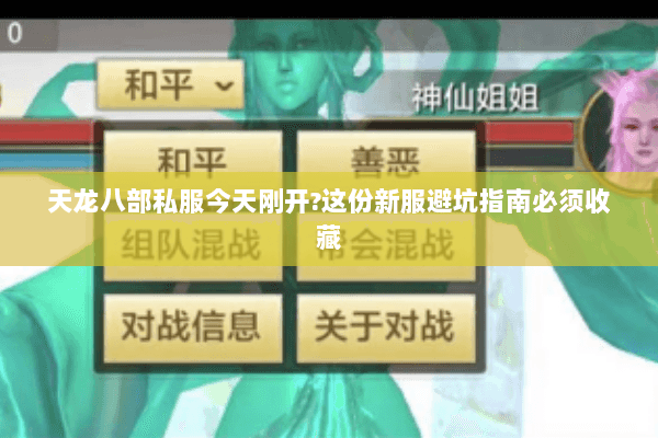 天龙八部私服今天刚开?这份新服避坑指南必须收藏