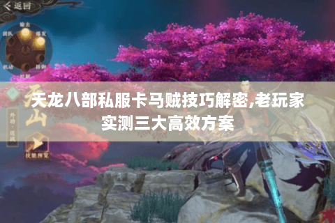 天龙八部私服卡马贼技巧解密,老玩家实测三大高效方案 天龙八部私服卡马贼技巧解密,老玩家实测三大高效方案