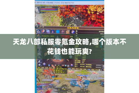 天龙八部私服零氪金攻略,哪个版本不花钱也能玩爽? 天龙八部私服零氪金攻略,哪个版本不花钱也能玩爽?