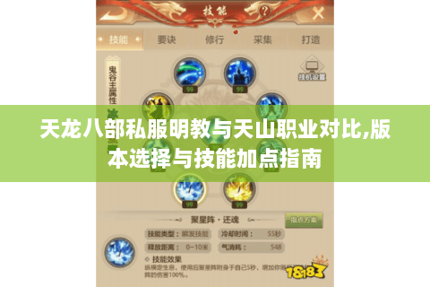 天龙八部私服明教与天山职业对比,版本选择与技能加点指南 天龙八部私服明教与天山职业对比,版本选择与技能加点指南