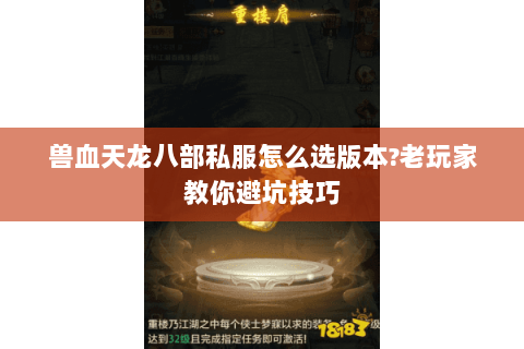 兽血天龙八部私服怎么选版本?老玩家教你避坑技巧
