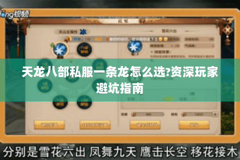 天龙八部私服一条龙怎么选?资深玩家避坑指南 天龙八部私服一条龙怎么选?资深玩家避坑指南