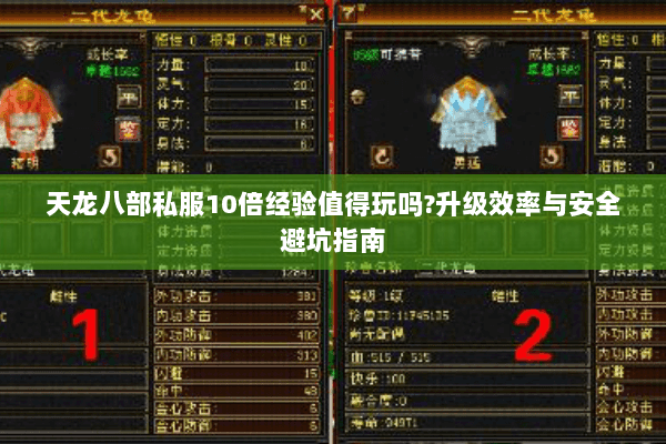 天龙八部私服10倍经验值得玩吗?升级效率与安全避坑指南 天龙八部私服10倍经验值得玩吗?升级效率与安全避坑指南