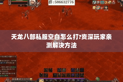 天龙八部私服空白怎么打?资深玩家亲测解决方法