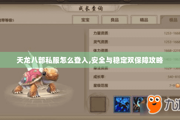 天龙八部私服怎么登入,安全与稳定双保障攻略