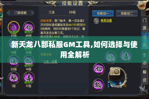 新天龙八部私服GM工具,如何选择与使用全解析 新天龙八部私服GM工具,如何选择与使用全解析