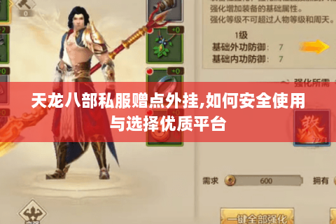 天龙八部私服赠点外挂,如何安全使用与选择优质平台 天龙八部私服赠点外挂,如何安全使用与选择优质平台