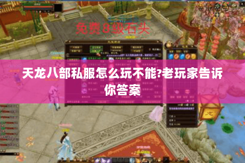 天龙八部私服怎么玩不能?老玩家告诉你答案 天龙八部私服怎么玩不能?老玩家告诉你答案