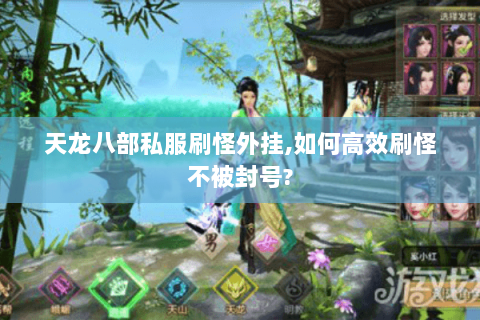 天龙八部私服刷怪外挂,如何高效刷怪不被封号?