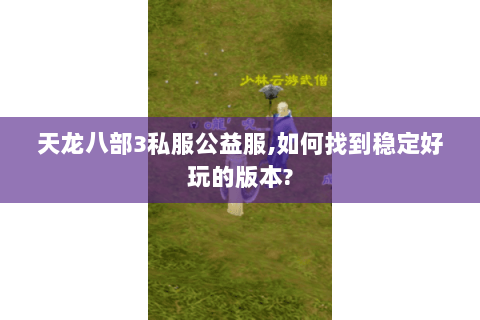 天龙八部3私服公益服,如何找到稳定好玩的版本? 天龙八部3私服公益服,如何找到稳定好玩的版本?