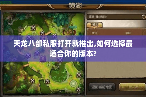 天龙八部私服打开就推出,如何选择最适合你的版本? 天龙八部私服打开就推出,如何选择最适合你的版本?