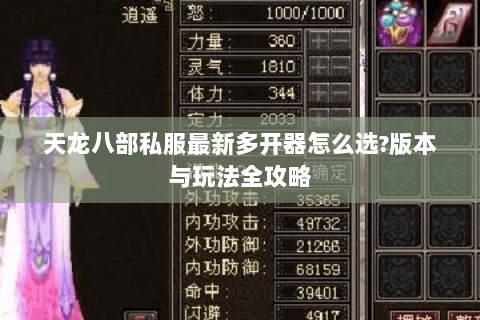 天龙八部私服最新多开器怎么选?版本与玩法全攻略