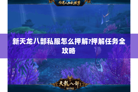 新天龙八部私服怎么押解?押解任务全攻略 新天龙八部私服怎么押解?押解任务全攻略
