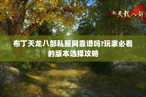 布丁天龙八部私服网靠谱吗?玩家必看的版本选择攻略