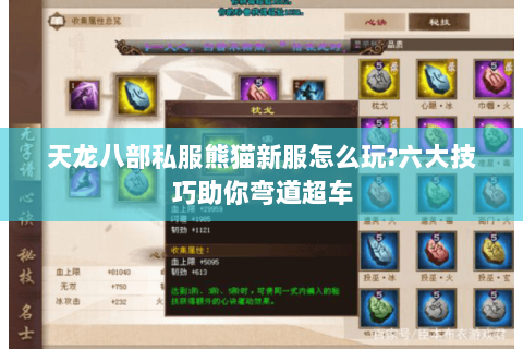 天龙八部私服熊猫新服怎么玩?六大技巧助你弯道超车