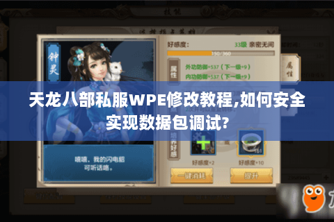 天龙八部私服WPE修改教程,如何安全实现数据包调试? 天龙八部私服WPE修改教程,如何安全实现数据包调试?