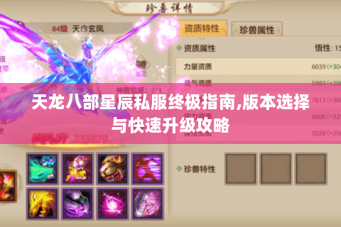 天龙八部星辰私服终极指南,版本选择与快速升级攻略 天龙八部星辰私服终极指南,版本选择与快速升级攻略