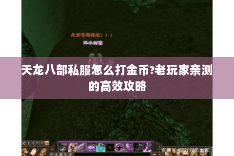 天龙八部私服怎么打金币?老玩家亲测的高效攻略