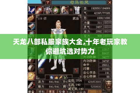 天龙八部私服家族大全,十年老玩家教你避坑选对势力 天龙八部私服家族大全,十年老玩家教你避坑选对势力