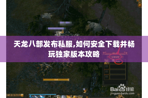 天龙八部发布私服,如何安全下载并畅玩独家版本攻略