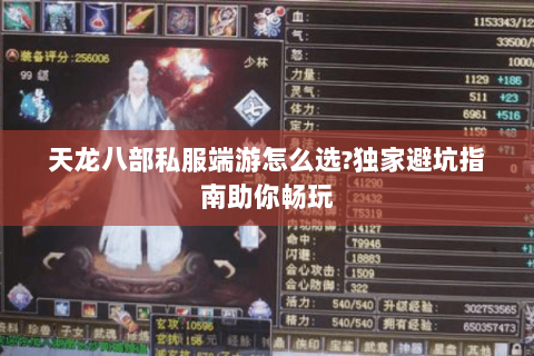 天龙八部私服端游怎么选?独家避坑指南助你畅玩 天龙八部私服端游怎么选?独家避坑指南助你畅玩