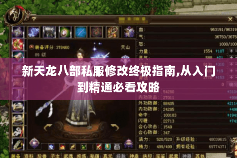 新天龙八部私服修改终极指南,从入门到精通必看攻略 新天龙八部私服修改终极指南,从入门到精通必看攻略