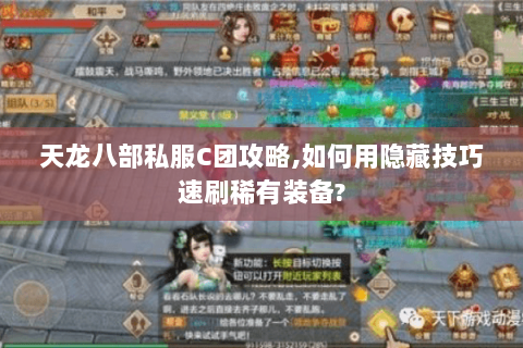 天龙八部私服C团攻略,如何用隐藏技巧速刷稀有装备?