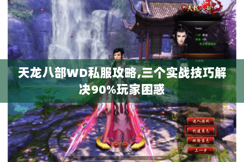 天龙八部WD私服攻略,三个实战技巧解决90%玩家困惑 天龙八部WD私服攻略,三个实战技巧解决90%玩家困惑