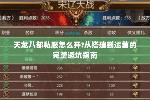 天龙八部私服怎么开?从搭建到运营的完整避坑指南 天龙八部私服怎么开?从搭建到运营的完整避坑指南