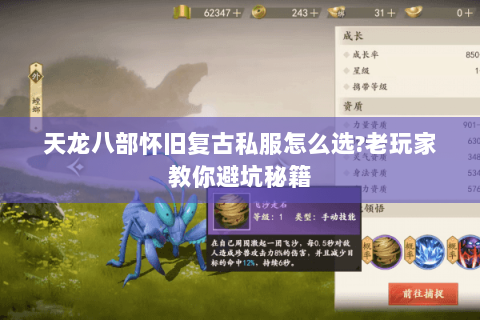 天龙八部怀旧复古私服怎么选?老玩家教你避坑秘籍