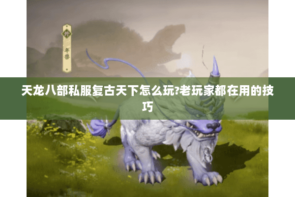 天龙八部私服复古天下怎么玩?老玩家都在用的技巧 天龙八部私服复古天下怎么玩?老玩家都在用的技巧