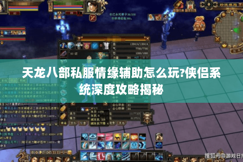 天龙八部私服情缘辅助怎么玩?侠侣系统深度攻略揭秘 天龙八部私服情缘辅助怎么玩?侠侣系统深度攻略揭秘