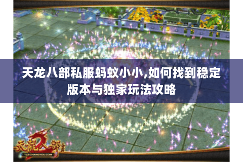 天龙八部私服蚂蚁小小,如何找到稳定版本与独家玩法攻略