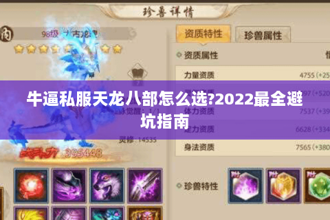 牛逼私服天龙八部怎么选?2022最全避坑指南
