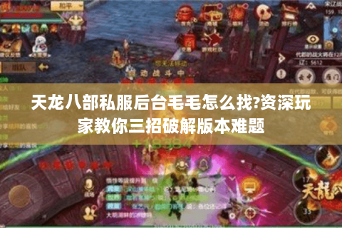 天龙八部私服后台毛毛怎么找?资深玩家教你三招破解版本难题 天龙八部私服后台毛毛怎么找?资深玩家教你三招破解版本难题