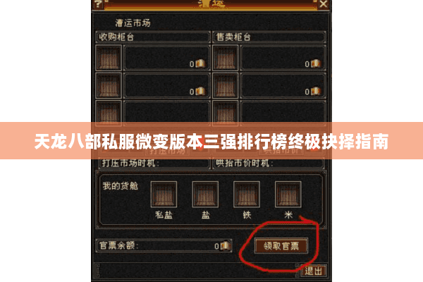 天龙八部私服微变版本三强排行榜终极抉择指南 天龙八部私服微变版本三强排行榜终极抉择指南